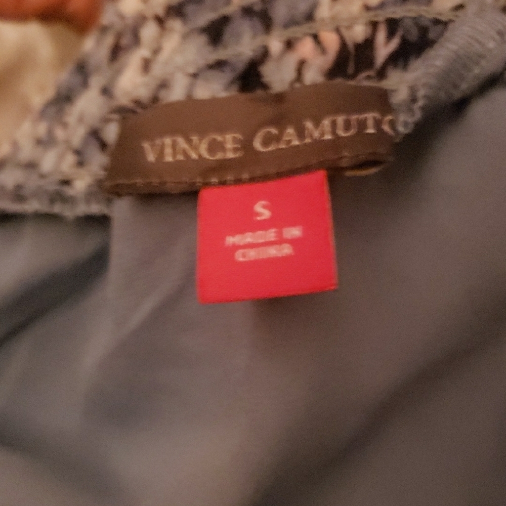 Vince Camuto Asymmetrical Hem Blue and White Floral Dress, Size Small - Picture 2 of 4